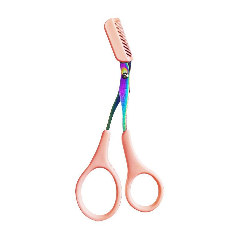 Augenbrauenschere mit Kamm - Beauty- & Make-up-Trimmer, Plastikschere