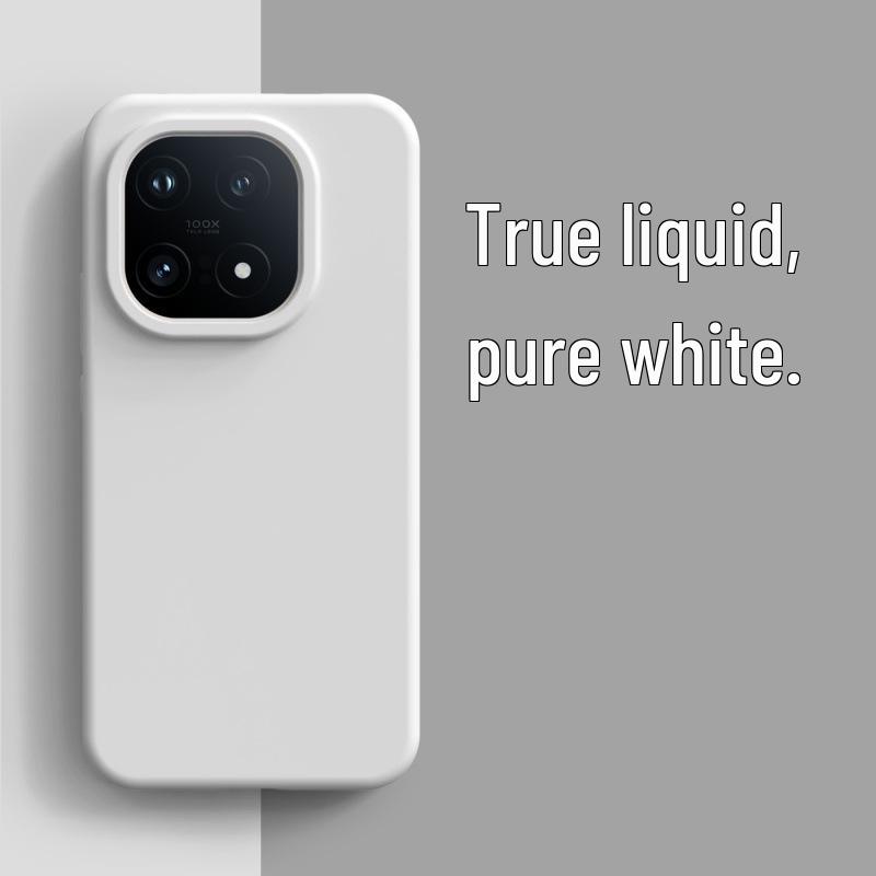 IQOO15 Silicone Phone Case: High-End, Solid Color, Dirt-Resistant, Anti-Fall Protective Cover for Women