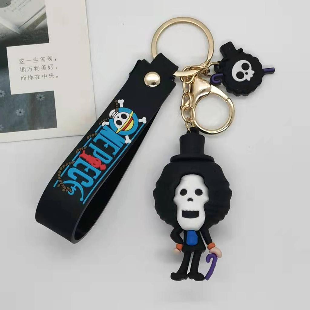 Creative Cartoon One Piece Doll Series Keychain Couple Bag Car Keychain Accessories Gift Wholesale Y2k Fashion Toys Anime