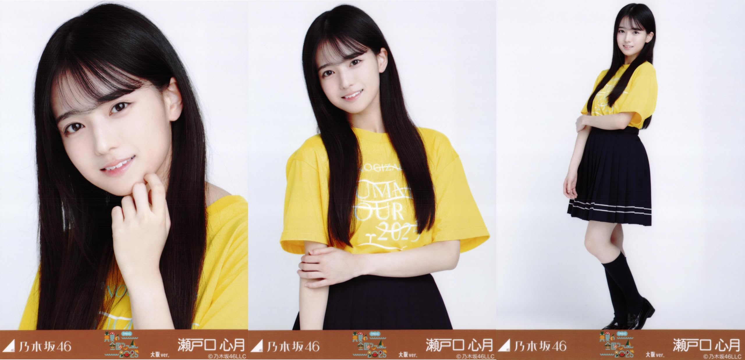 

Nogizaka46 Raw Photo Midsummer National Tour 2025 T-shirt Osaka version 3-piece set Setoguchi Shingetsu