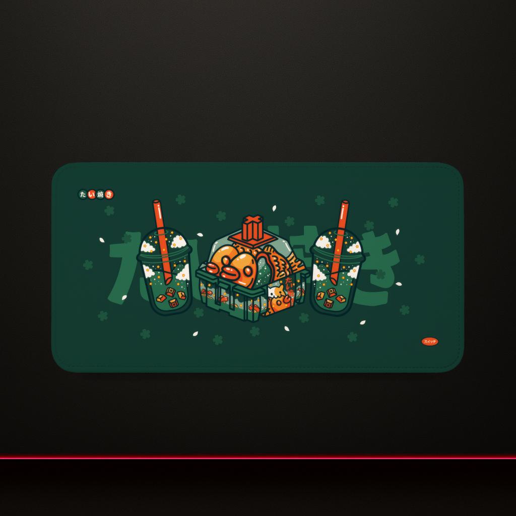 Taiyaki Boba Mouse Pad Play MatLarge XXLxcmxmmstitch Desk MatsGaming AccessoriesPC Parts