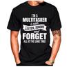 Im A Multitasker Print Tshirt With Funny Saying Unisex And Unisexs Fashion Graphic Tee Black T Shirt Summer Short Sleeve Shirts
