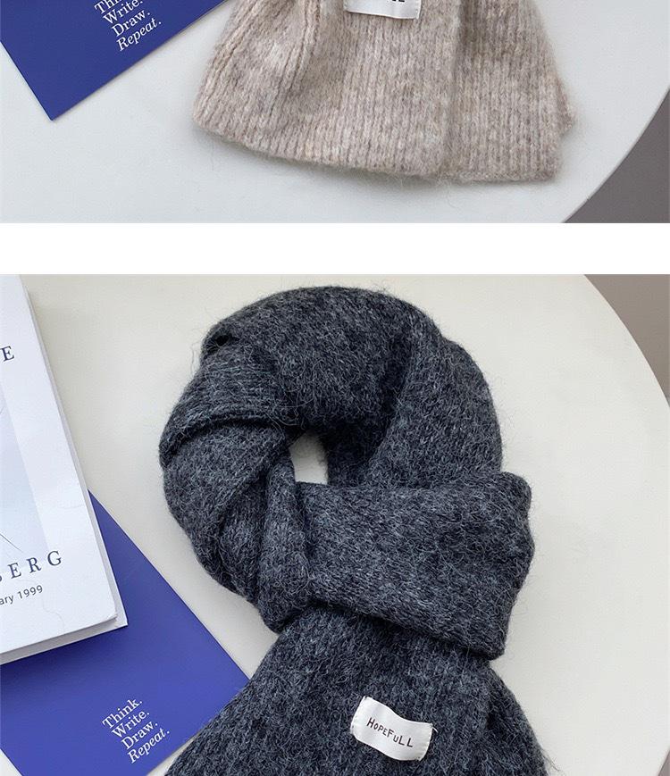 Women's Red Winter Knitted Scarf - New Year & Christmas Style Versatile Shawl & Neck Warmer