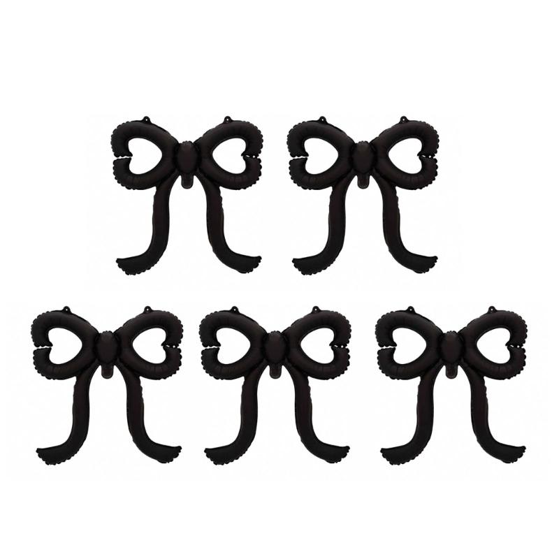 Aluminum Film Balloon With Cutout Bowknot Design For Baby  Wedding Photography Cutout Party Balloons
