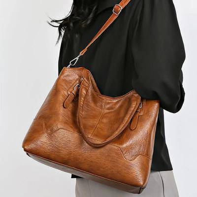 High Quality Soft Leather Shoulder Crossbody Bag for Women Large Capacity Luxury Bag