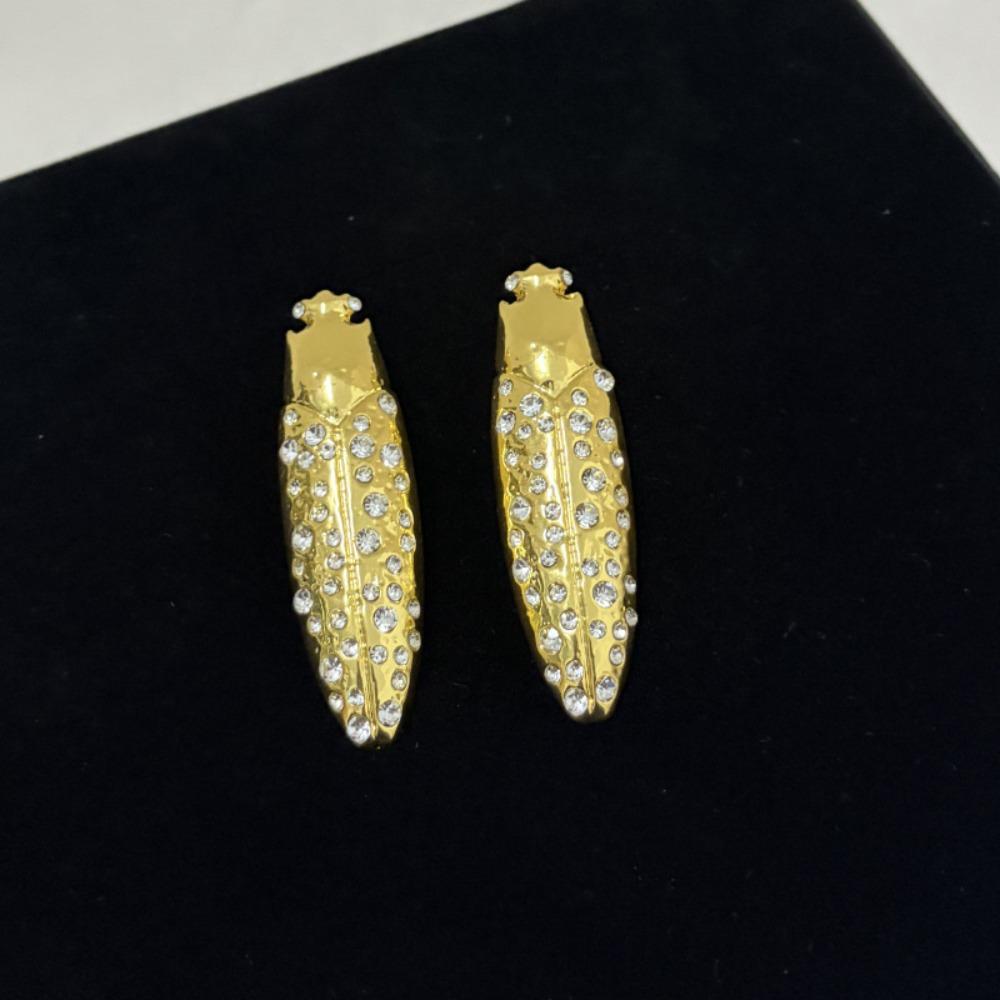 Punk Style Exaggerated Dangle Earrings Rhinestone Personality Earrings Insect Earrings Daily