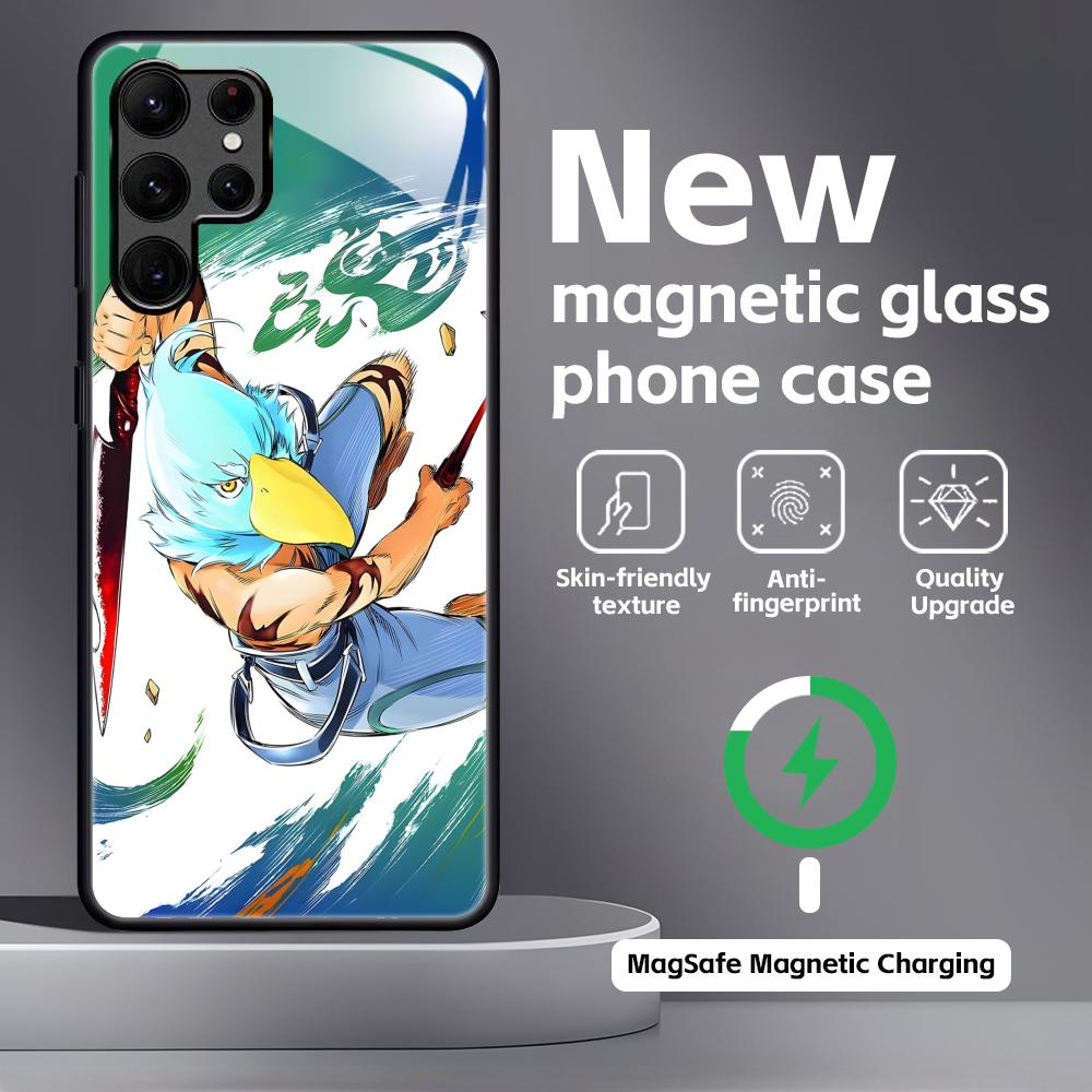 Shangri-La Frontier Phone Case For Samsung S26 S25 S24 S23 S22 S21 Plus Ultra Note20 Glass Magnetic Case