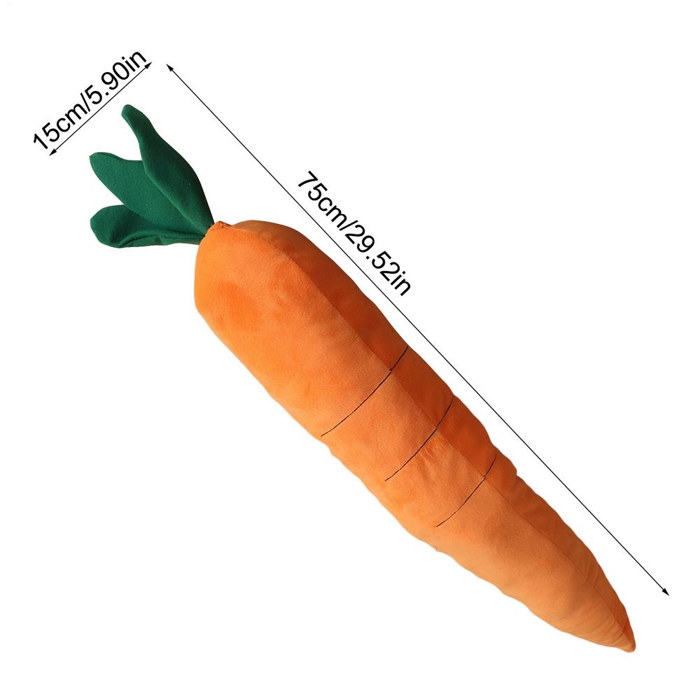 

Dog Chew Toy Bite Resistant Plush Carrot Calming Chewing Toy for Dogs Puppy Teething Anxiety Relief Indoor Outdoor Pets Play