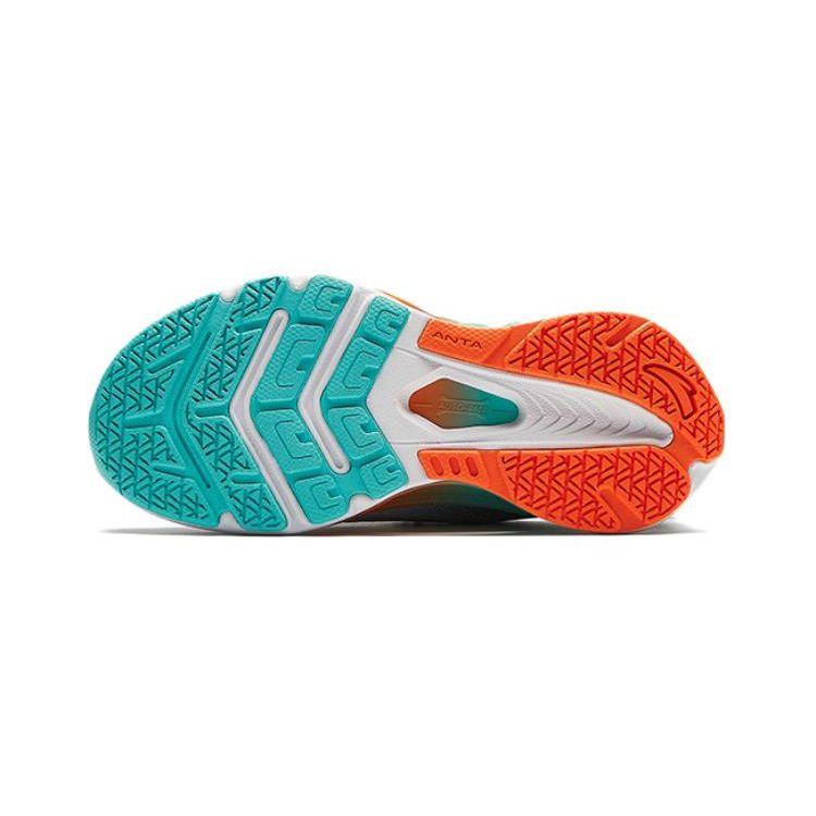 Anta Kids Monthly 2.0 Fitness Test Non-Slip Shock Absorbing Breathable Low-Top Running Shoes Kids Sneaker White Blue Black 312429902-3