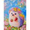 LEADINTOP Diamond Art Square Beads Cute Hedgehog Kit 30x40cm Square Beads for Beginners Children DIY Adults Handicraft Decoration Gift