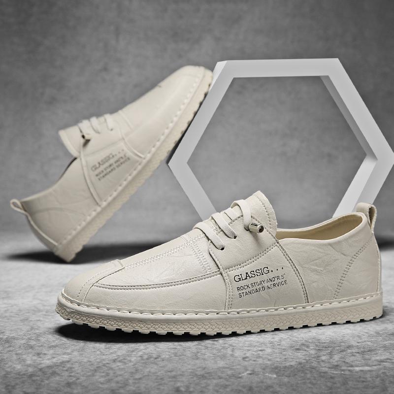 Итальянская мода повседневная обувь мужская уличная мода дизайнерская обувь без застежек — фото 3