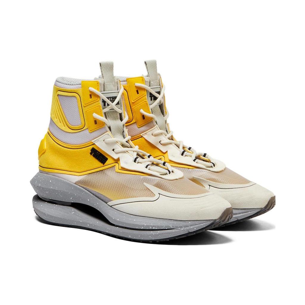 ONITSUKA TIGER Runger Series Leather Round Toe Lace-Up High-Top Casual Shoes Unisex Sneaker 1183C150-020