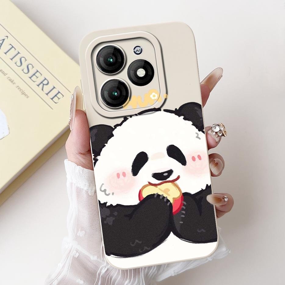 For Itel A70 Case A665L Cute Panda Cartoon Cover Soft Silicone Shockproof Phone Case Fopr Itel A70 A 70 ItelA70 Back Cover Shell