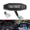 AD Universal Motorcycle Speedometer Digital Speed Meter LED Tachometer Dashboard Instrument Panel Meter LCD Display Y Bracket