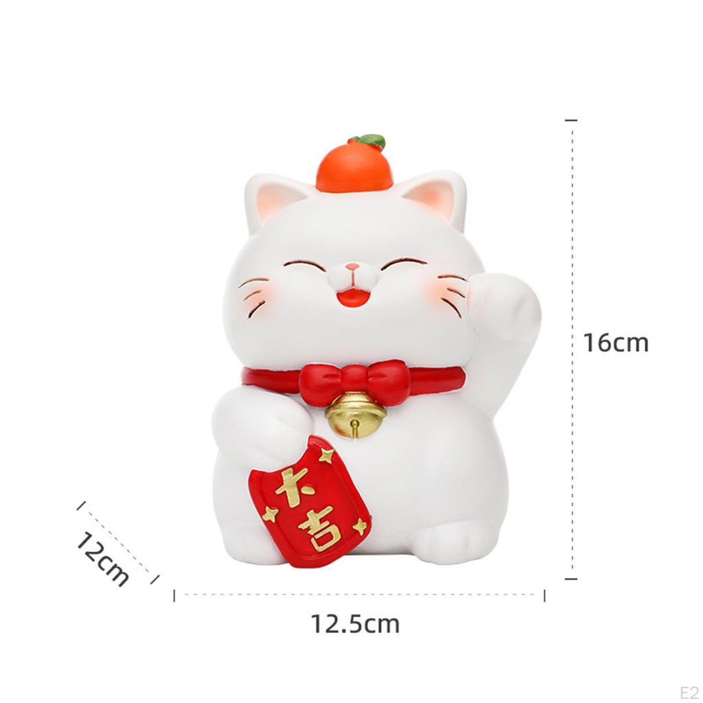 Piggy Bank Cat Statue Home Decoration Coin Container Decorative Exquisite for Adult Girls