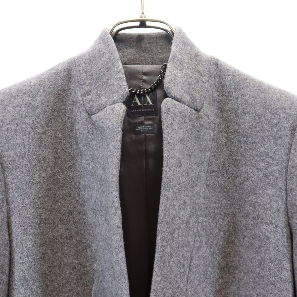 ARMANI EXCHANGE wool blend coat XS Gray Women Used