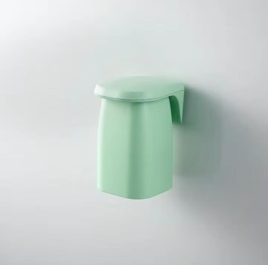 

1шт кронштейн типа автоматический дозатор зубной щетки и зубной пасты, пыленепроницаемый настенный дозатор зубной пасты для ванной комнаты бледно-зеленый