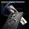 360° Magnetic Ring Kickstand Phone Case For Samsung S24 Ultra Military Grade Heavy Duty Protector Magsafing Cover For Galaxy S23 S22 Ultra A15 A35 A55