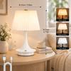 Xiaomi Modern Pleated Fabric Table Lamp Three-Color Lights Wireless Rechargeable Touch Control Decorative Lamp for Cafe Home Decor