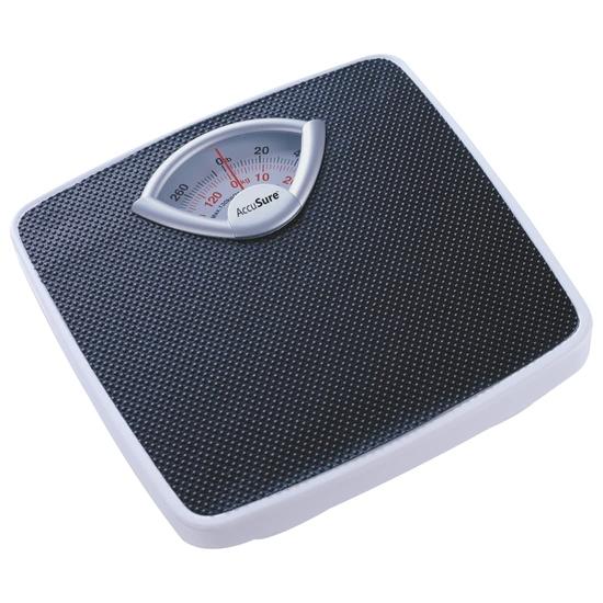 

AccuSure Mechanical Weight Machine|Elevating Accuracy for Body Weight Measurement up to 130kg with 100g Precision, Analog Bathroom Scale- Durable