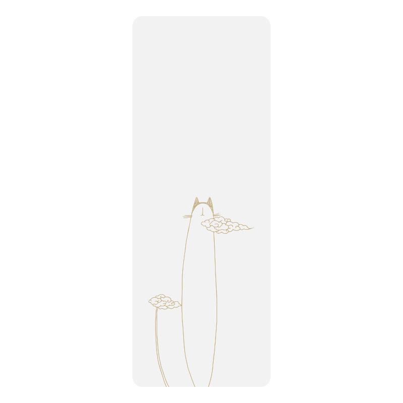 Non-slip, Sweat-absorbing, Personality Cartoon Yoga Mat - Natural Rubber, Widened & Long for Fitness and Plank Support