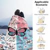 1pc Butterfly Love Outdoor Flannel Blanket Soft Warm All-Season Throw for Sofa Bed Car Camping Office, Cozy Gift Idea1265S