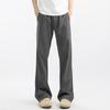 Summer Thin Ice Silk Drape Casual Pants Boys American Loose Straight Pants Slightly Pull Cleanfit Quick Drying Tide