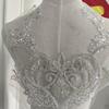 White Gold Bead Embroidery Applique Heavy Industry Accessories, Dress Decoration Accessories Diy Wedding Accessories Embroidery Applique