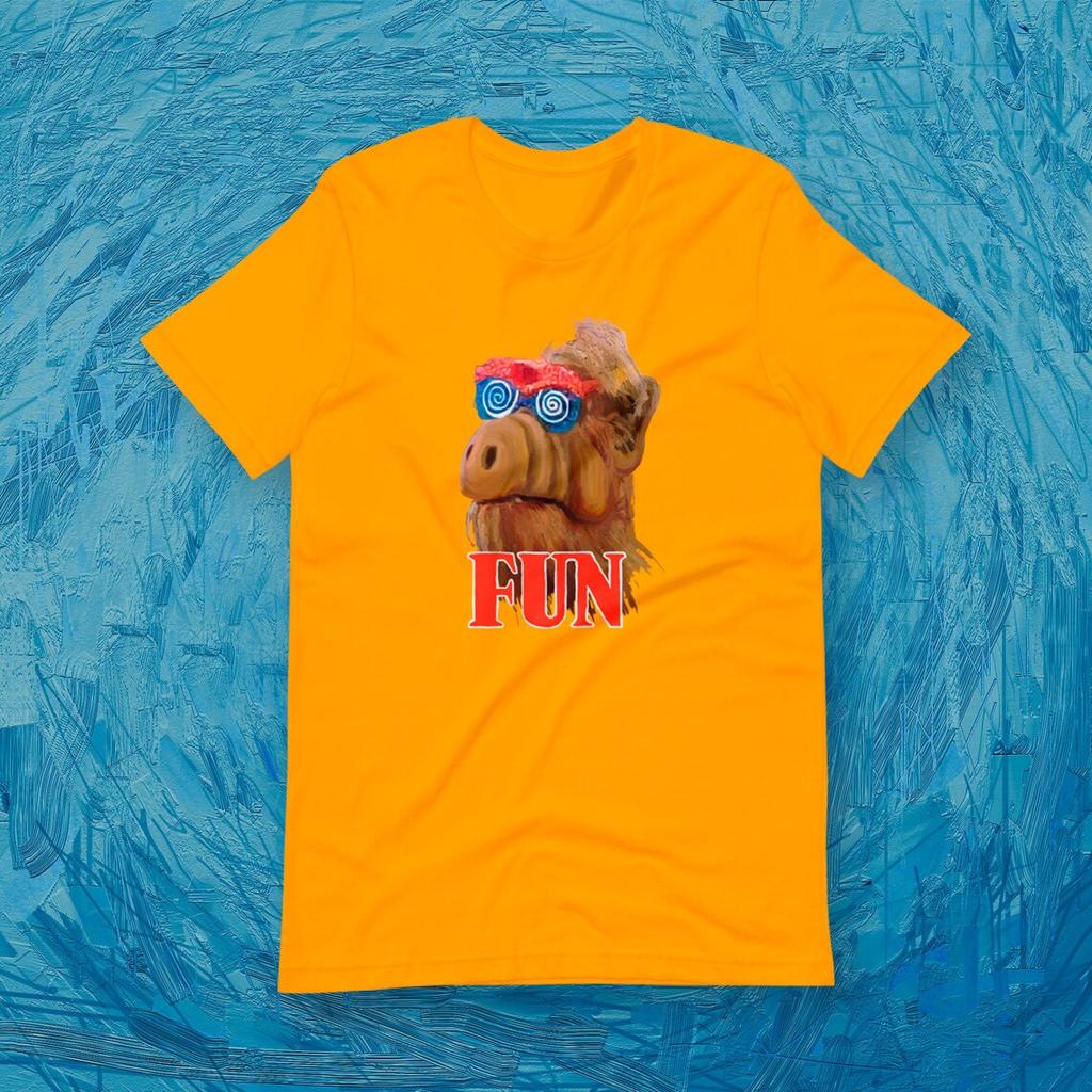 Movie Poster 80s Cartoon graphic t shirts 90s Retro Style ALF Character TV Show Unisex tshirt 100% cotton Adult all size S-6XL
