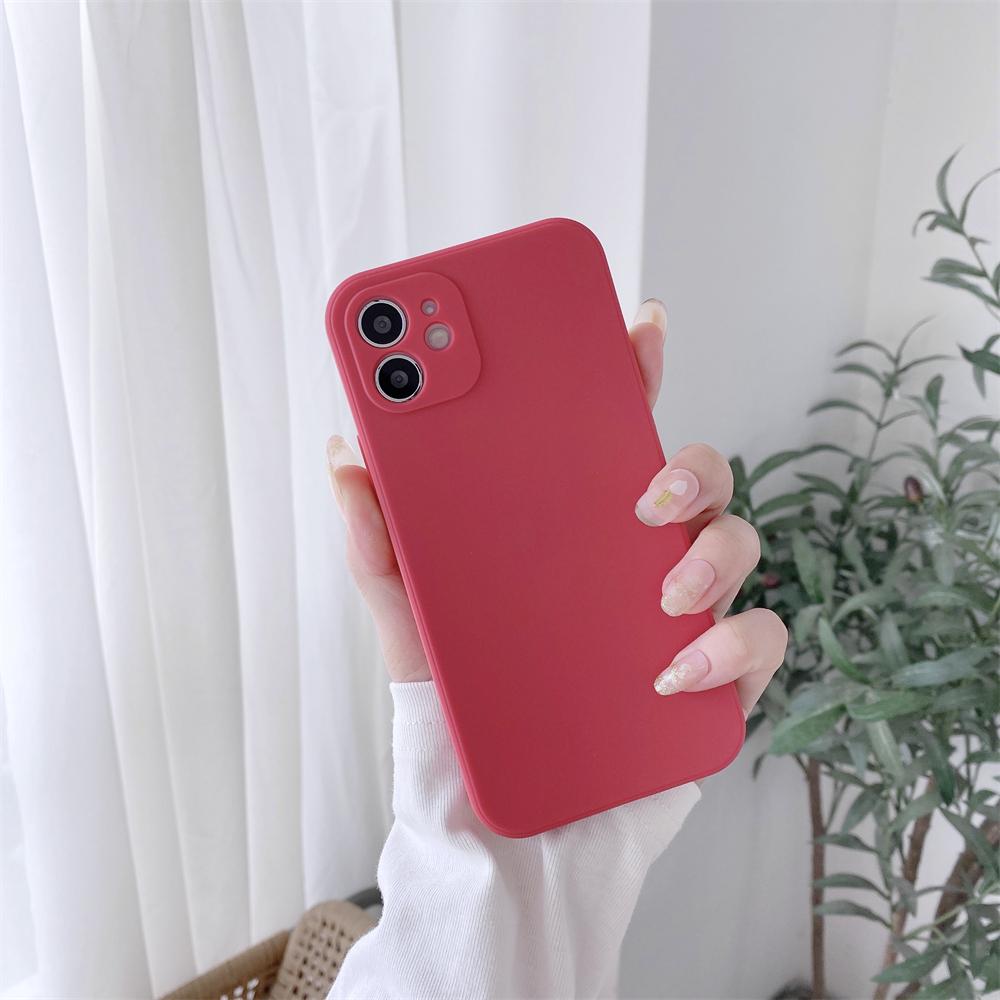 Square Liquid Silicone Phone Case For Xiaomi Redmi Note 11 10 9 9S 9T 10 10S Pro Max  5 5A 6 7 8 8T Soft Thin Candy Colors Cover
