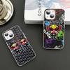 Japan Fashion H-Hysteric M-Mini For iPhone 14 13 12 Mini 11 Pro XS Max X XR 14 Plus Tempered Glass Cover
