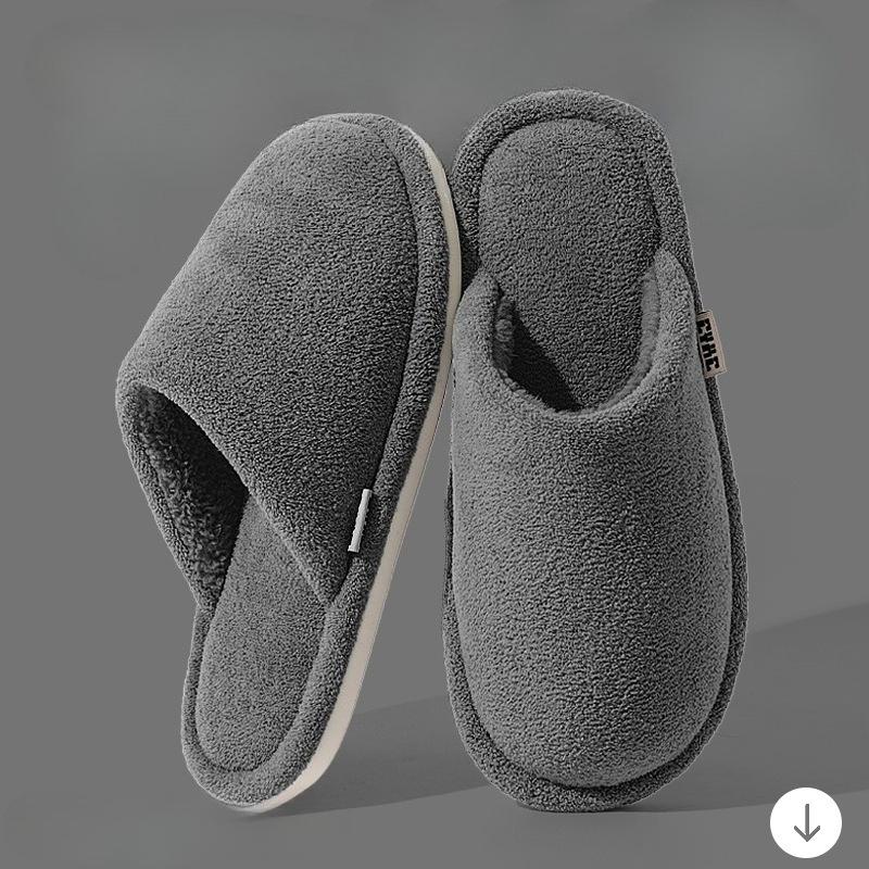 Cotton Shoes for Indoor Home Use with Fleece, Warm, Anti-slip and Anti-odor Slippers