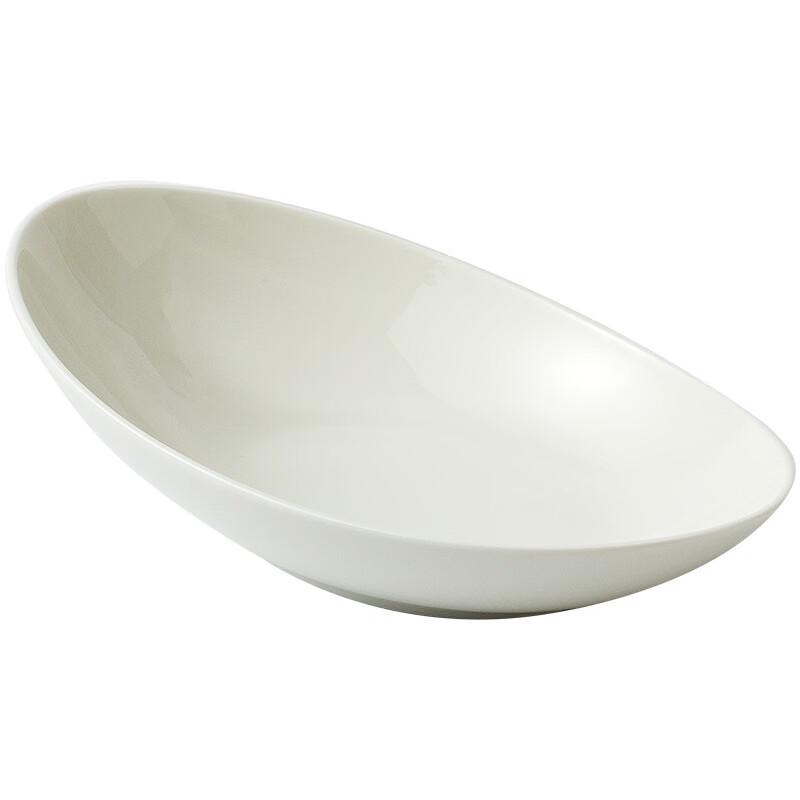 Japanese Style Oval Deep Ceramic Fish Plate