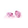9A Pink Heart-Shaped Synthetic Gemstone with Ice Flower Cut for DIY Jewelry