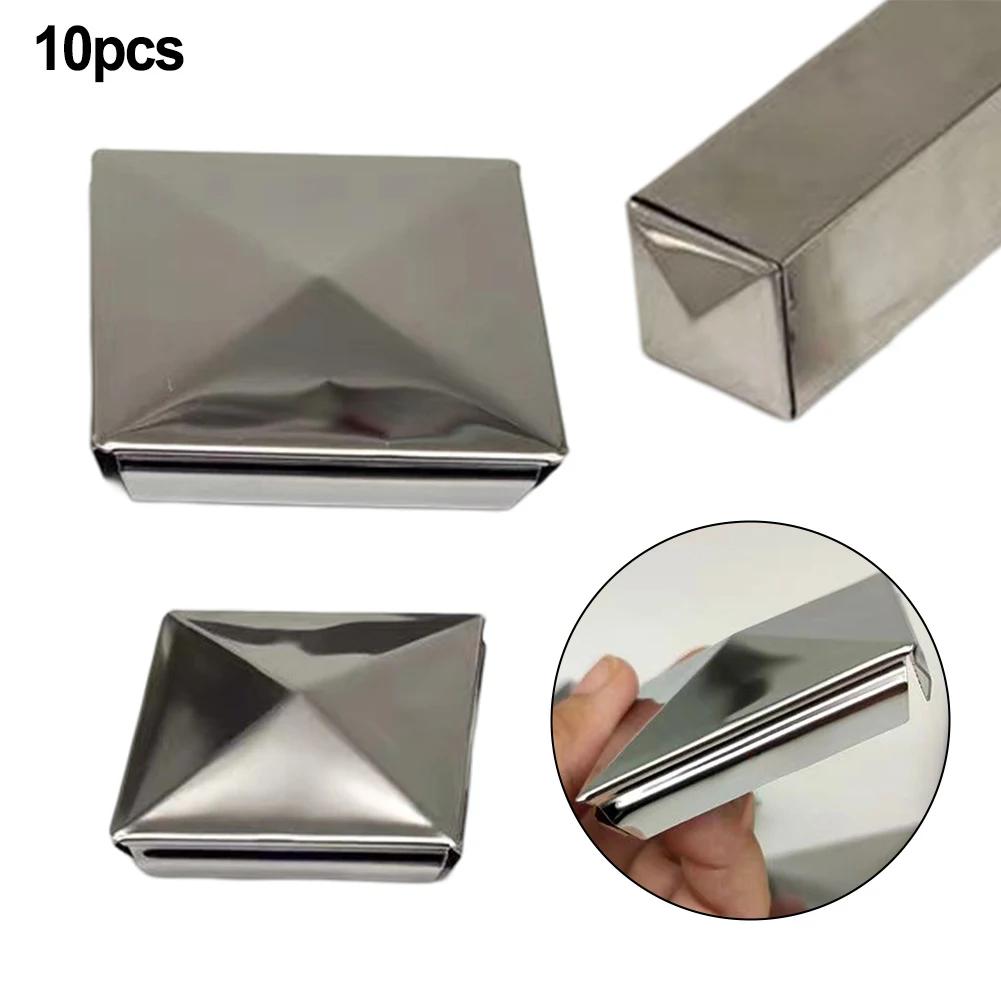 10pcs Fence Post Cover Waterproof Pyramid Column Covers For Decoration Furniture Decking Mailbox Lamp Post Handrail Stair