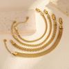 Mesh Link Chain Stainless Steel Bracelet for Women, 3mm/4mm/6mm Gold Plated Italian Chain Wristband Gift Jewelry, Non Tarnis
