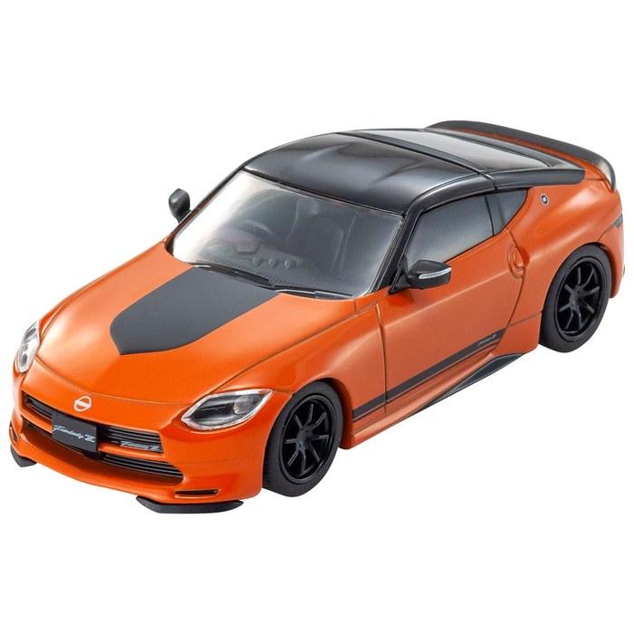 KYOSHO Mini Car & Book No. 15 1/64 Nissan Fairlady Z Customized Orange Finished Multicolor