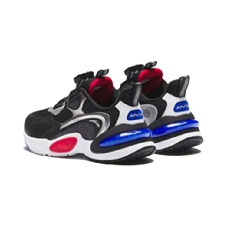 Anta Comfortable Round Toe Non-Slip Low-Top Kids Running Shoes Kids Sneakers Black 312349986-1