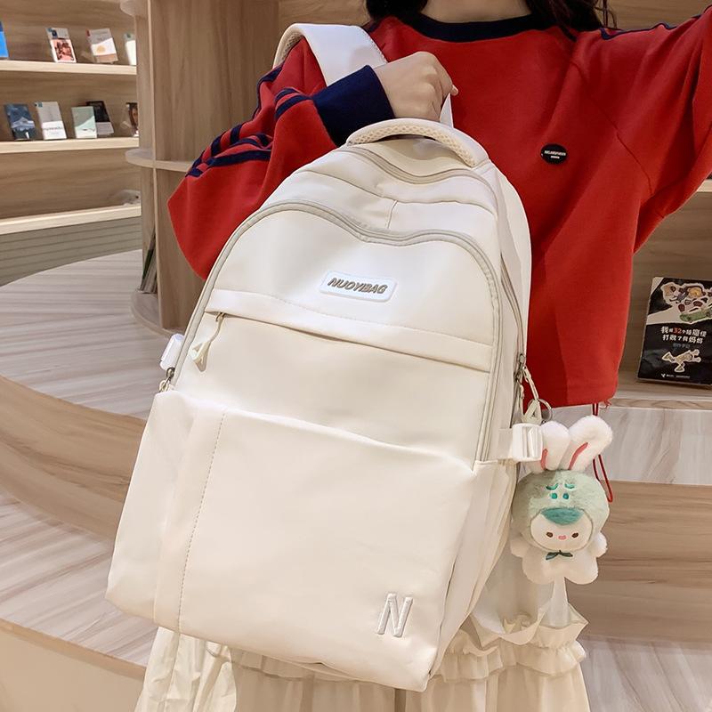 College Students  Girls  Junior High School Students  Solid Color Backpacks  High School Students  Backpacks
