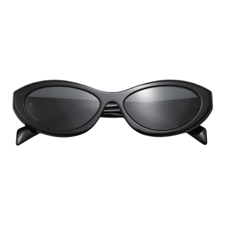 Prada Logo Detail Square Sunglasses Women Sunglasses Black SPR26ZE16KC055FE08Z