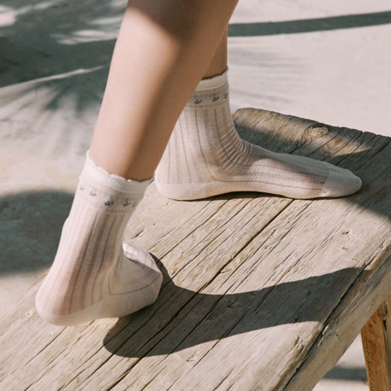 EAU CLAIR Lavender Socks 3 Pack