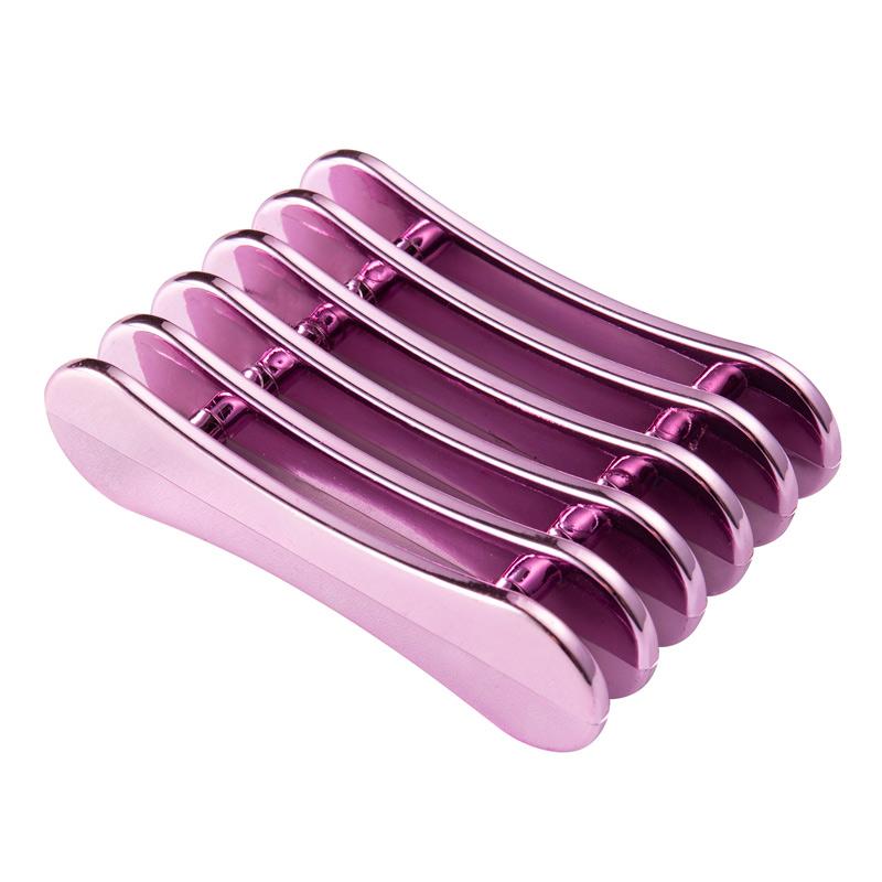 5 Grids Nail Art Painting Brush Holder Nail Brush Rack Drawing Pen Rest Holder Brush Display Holder Electroplating Purple