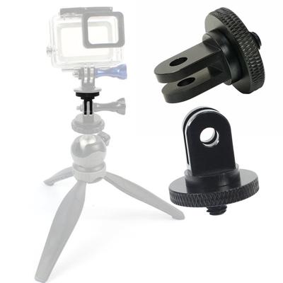 Actionkamera Stativfäste för Insta360 för GOPRO 1/4-tums Skruv CNC Aluminiumlegering Mini Stativadapter Sportkamera Tillbehör