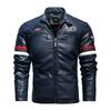 Frühling Herbst Neue Herren Motorradjacke Herren Trendy Bestickte Farbblock Mode Jacke Mantel