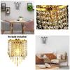 Modern Crystal Wall Lamp With Led Lighting For Home Bedroom And Bedside Use