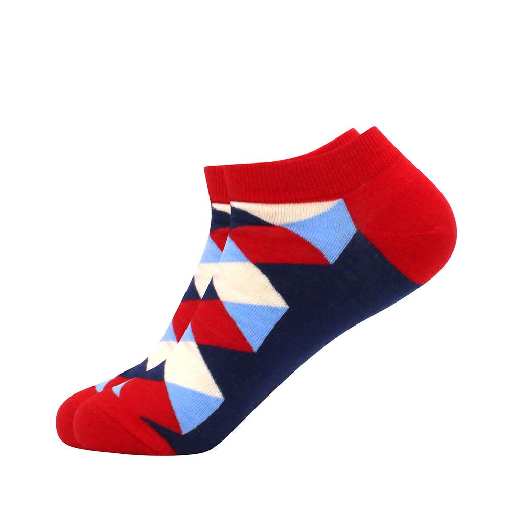 Men's Socks Invisible Short Summer Socks Quality Business Casual spring Color Combed cotton diamond astronaut Boat Socks
