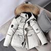 Unisex Winterjacke mit Pelzkragen - Kurzer Stil, Dick und warm, Japanisches & Koreanisches Casual-Design.