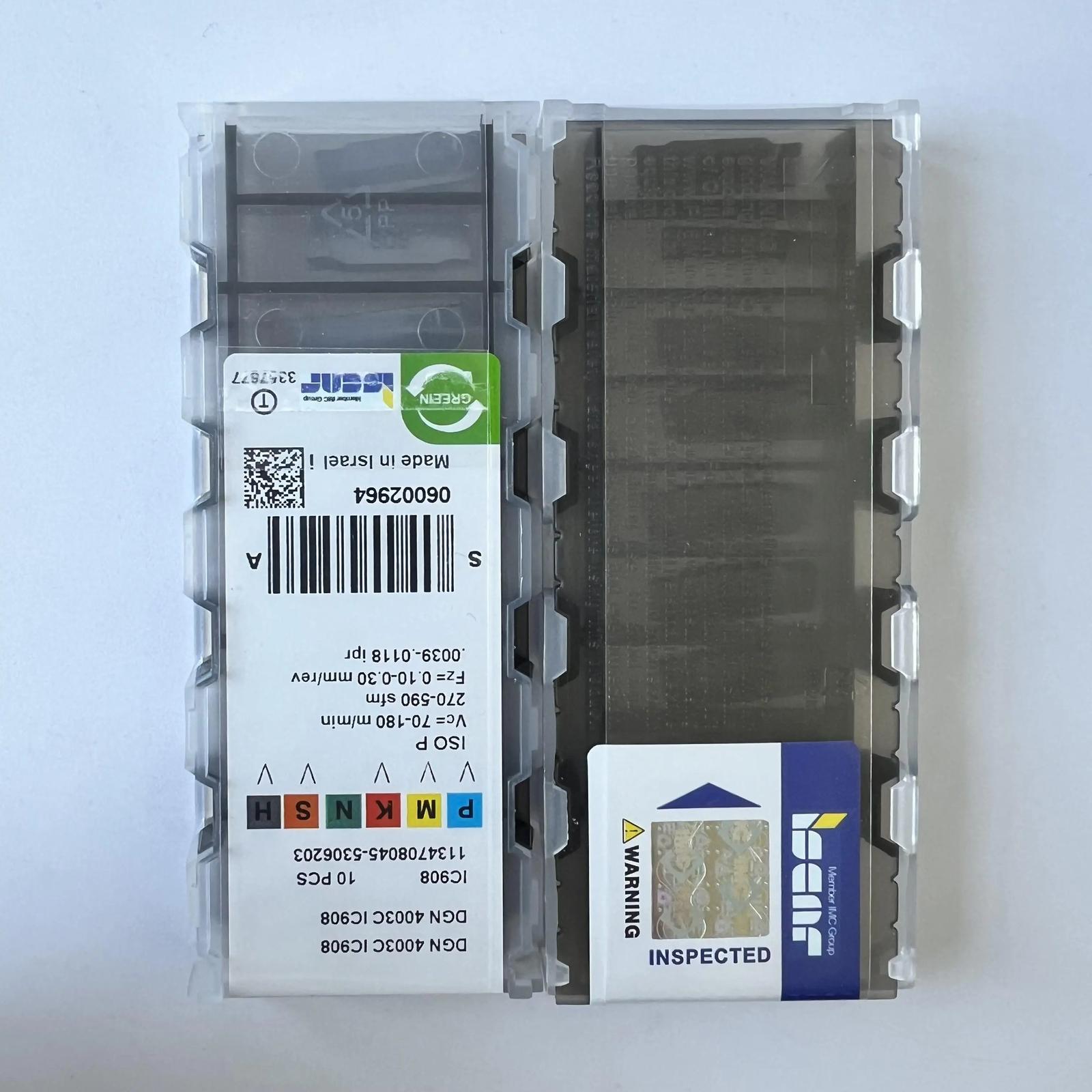 

ISCAR / DGN4003C IC908 /Industrial indexable carbide inserts 10 Pcs