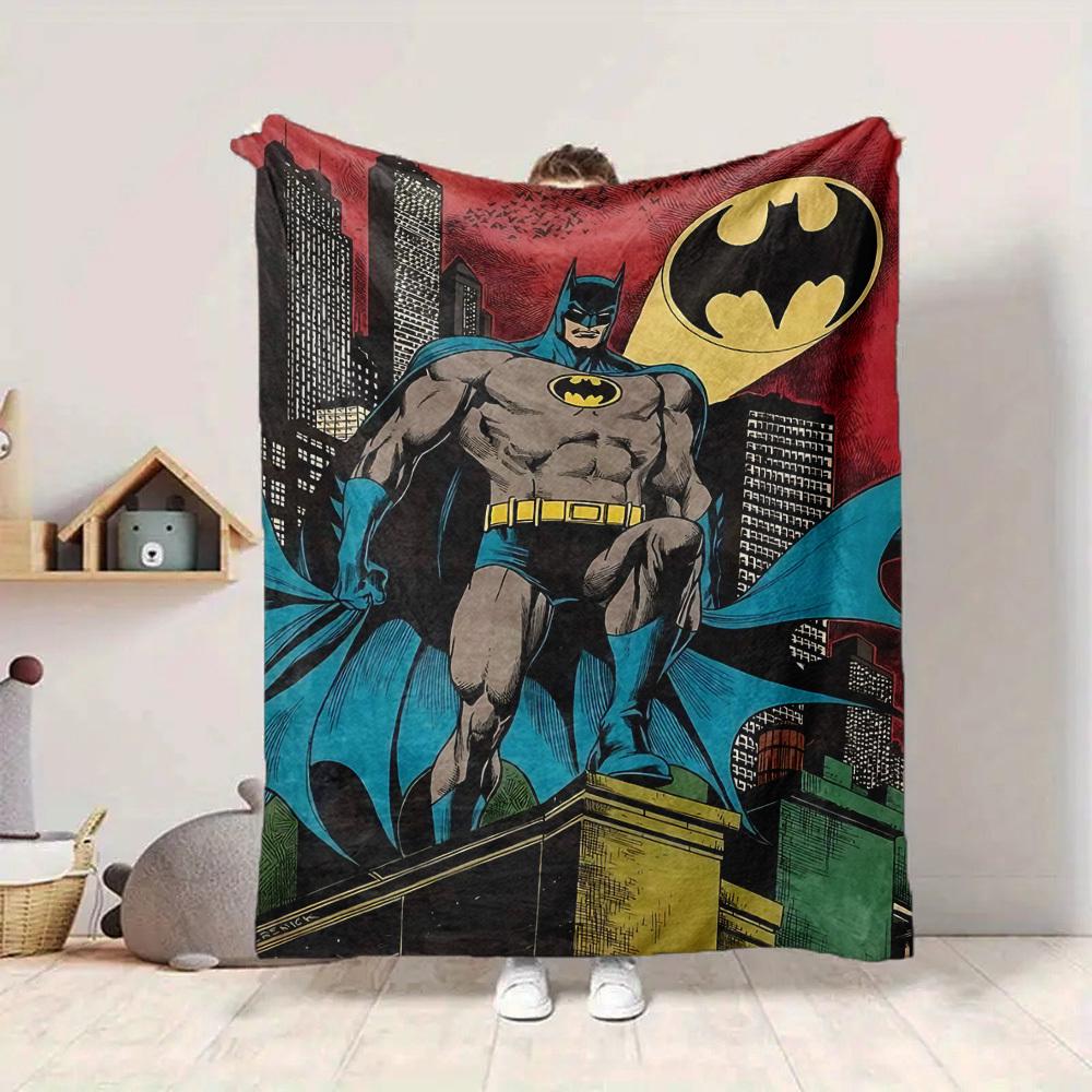 1pc Batman Blanket Lightweight Flannel Throw For Sofa, Bed, Travel, Camping, Livingroom, Office, Couch, Chair, And Bed