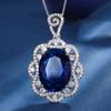 Jewelry Copper Bottom Gold-Plated Simulation Color Treasure Temperament Luxury Large Denier-Shaped Set Main Stone 15 * 20